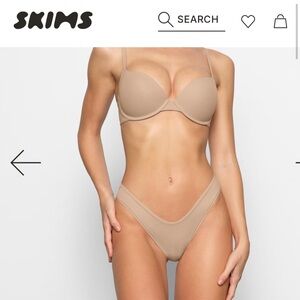 SKIMS Nude and Black Fits Everyone Push Up Bra NWT**
